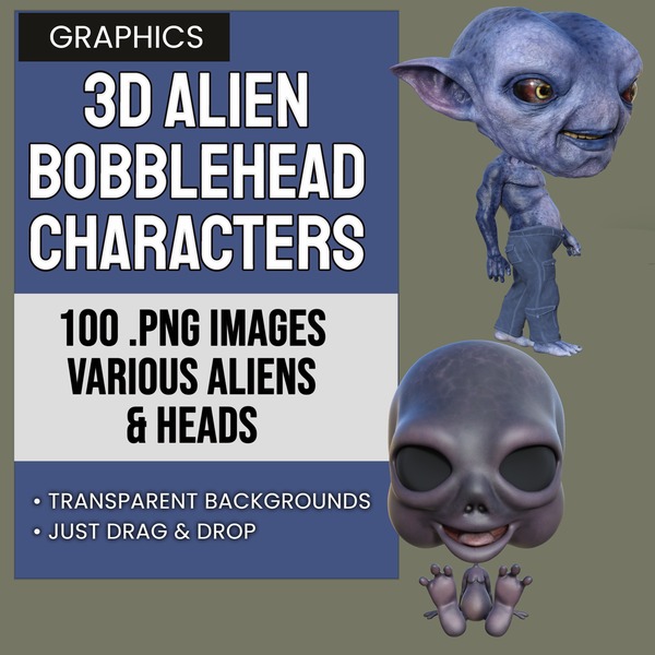 Alien Bobblehead Characters