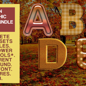 Autumn Graphic Text Bundle #1