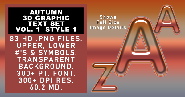 Autumn Graphic Text Vol 1 set 1