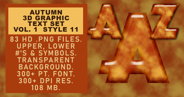 Autumn Graphic Text Vol 1 set 11