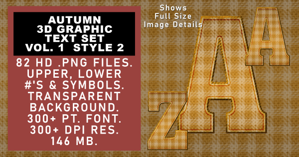 Autumn Graphic Text Vol 1 set 2