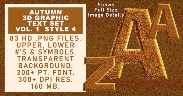 Autumn Graphic Text Vol 1 set 4