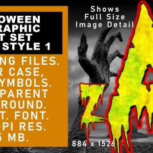 Halloween Graphic Text Vol 1 set 1