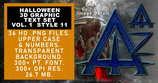 Halloween Graphic Text Vol 1 set 11