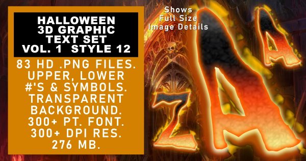 Halloween Graphic Text Vol 1 set 12