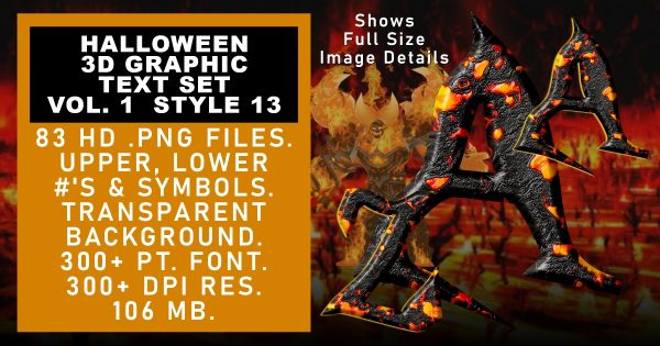 Halloween Graphic Text Vol 1 set 13