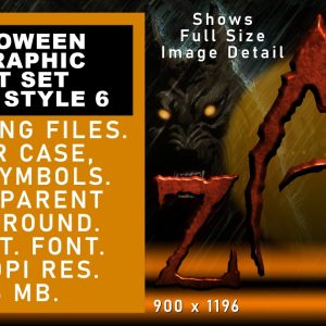 Halloween Graphic Text Vol 1 set 6