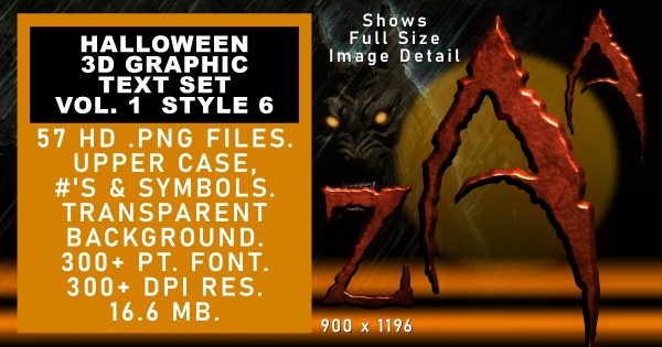 Halloween Graphic Text Vol 1 set 6