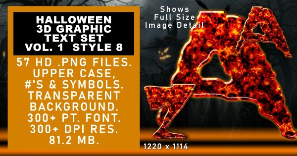 Halloween Graphic Text Vol 1 set 8