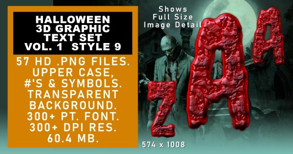 Halloween Graphic Text Vol 1 set 9