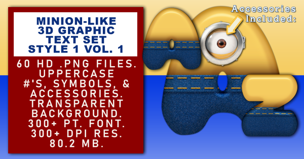 Minion-like Graphic Text Vol 1