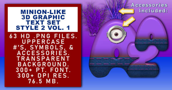 Minion-like Graphic Text Vol 2