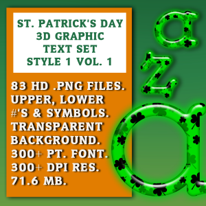 Saint Patrick's Day Style 1 Vol 1