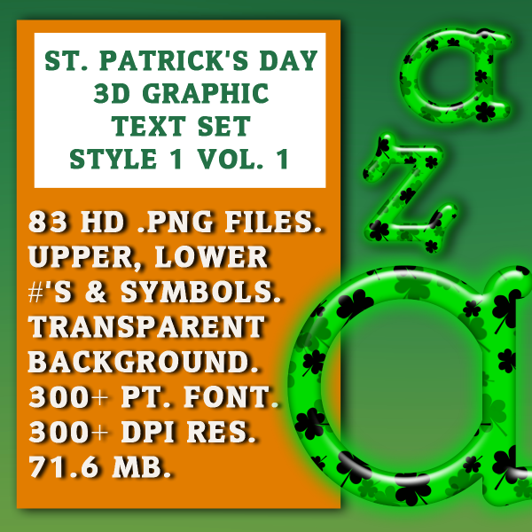 Saint Patrick's Day Style 1 Vol 1