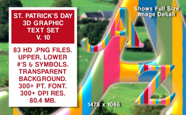 St. Patrick's Day Graphics Text Set #10