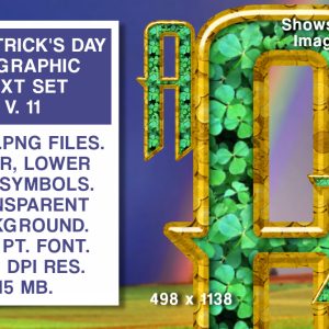 St. Patrick's Day Graphics Text Set #11