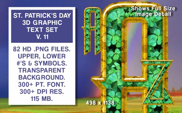 St. Patrick's Day Graphics Text Set #11