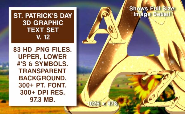 St. Patrick's Day Graphics Text Set #12