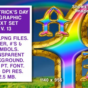 St. Patrick's Day Graphics Text Set #13