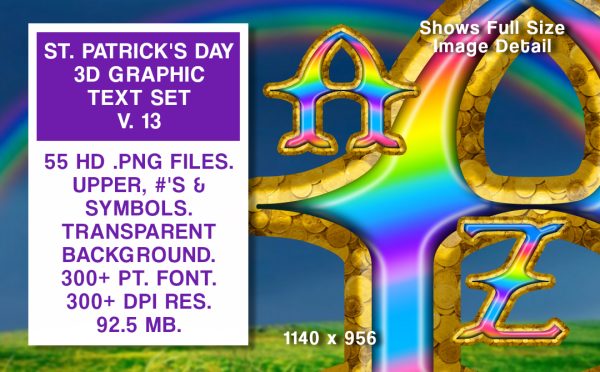 St. Patrick's Day Graphics Text Set #13