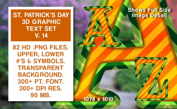 St. Patrick's Day Graphics Text Set #14