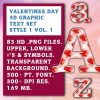 Valentine's Graphic Text Vol 1 Set 1