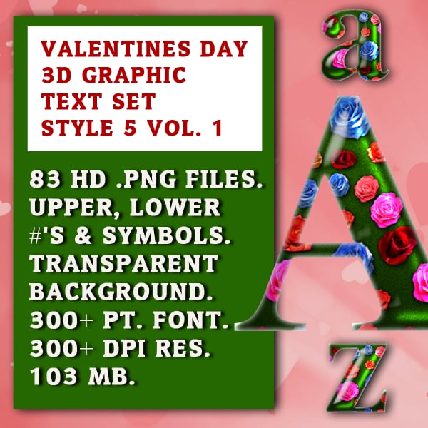 Valentine’s Graphic Text Vol 1 Set 5