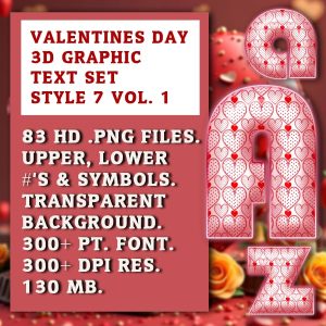 Valentine’s Graphic Text Vol 1 Set 7