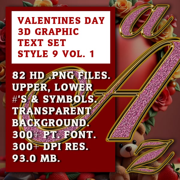 Valentine’s Graphic Text Vol 1 Set 9