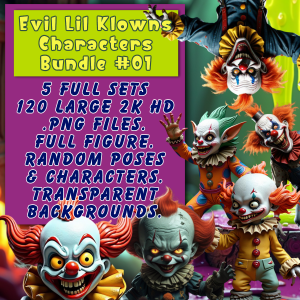 Evil Lil Klowns Characters Bundle