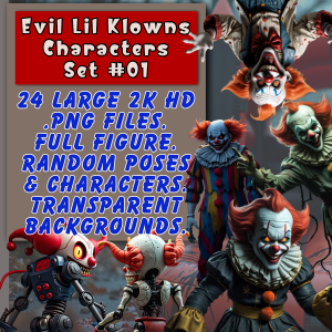 Evil Lil Klowns Characters Set #01