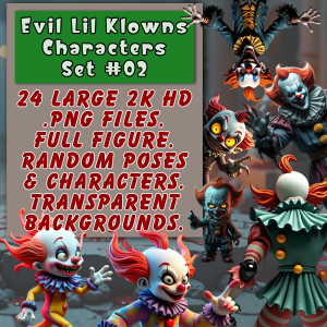 Evil Lil Klowns Characters Set #02