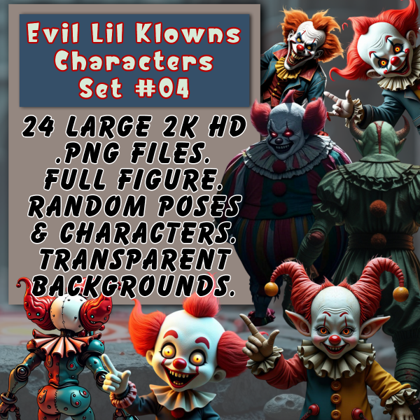 Evil Lil Klowns Characters Set #04