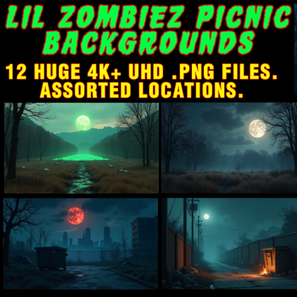 lil zombiez picnic backgrounds