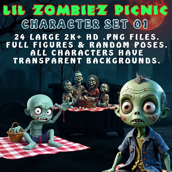 Lil Zombiez Picnic Set 1