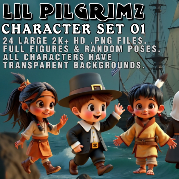 lil pilgrimz character set #1