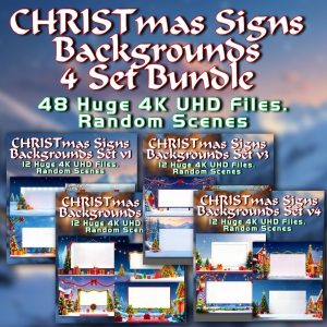 christmas signs backgrounds bundle