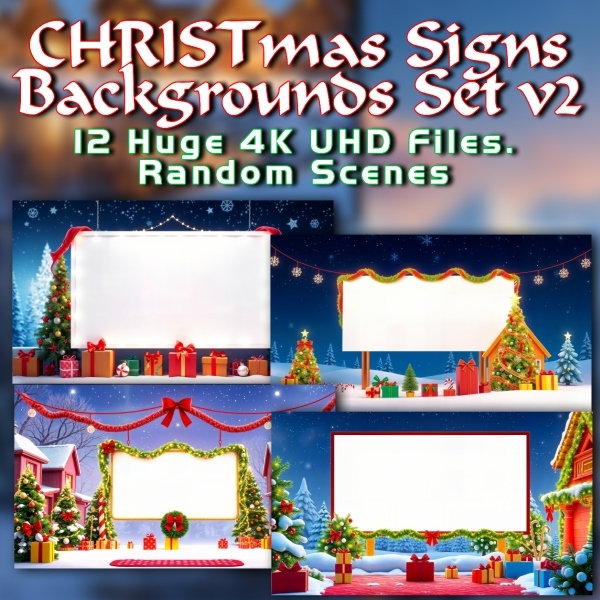 Christmas signs set #2