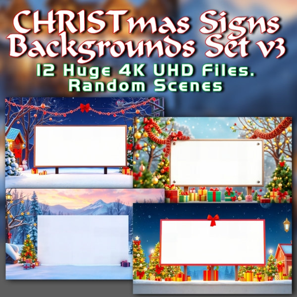 Christmas Signs Set #3