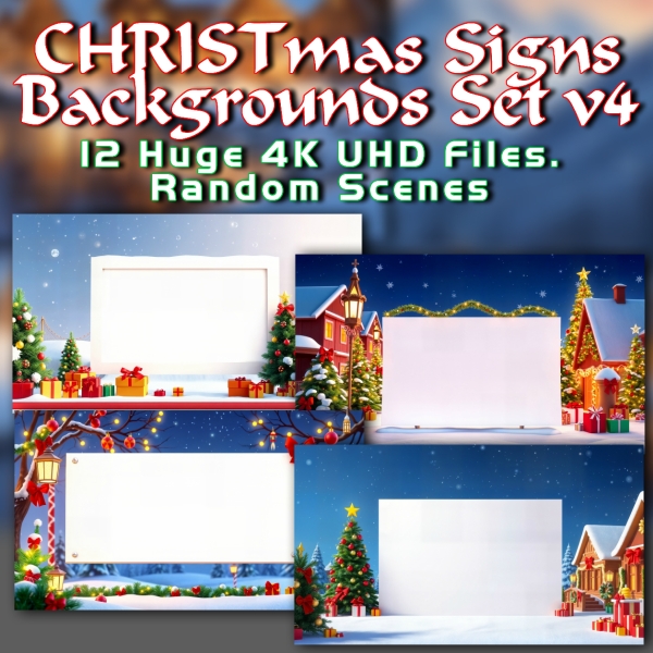 Christmas Signs Set #4