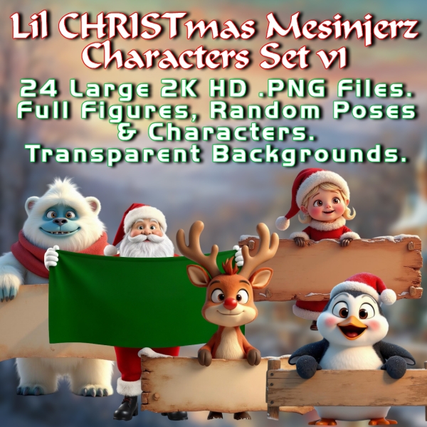 lil christmas mesinjerz set #1